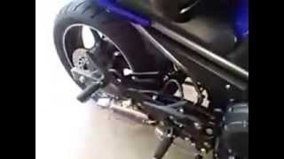 2013 FZ6R W GYTR EXHUAST SLIP ON [upl. by Enimaj]