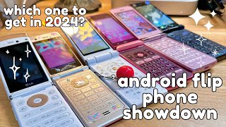 🌸ultimate japanese flip phone comparison video  kyocera sharp aquos and more [upl. by Anerb609]