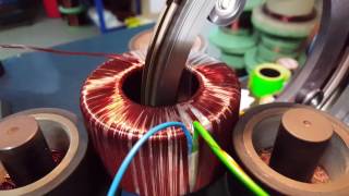 Multiwire toroidal transformer winding [upl. by Adnyleb]