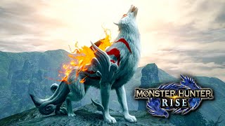 NEW OKAMI EVENT QUEST Amaterasu Palamute Armor in Monster Hunter Rise [upl. by Aremihc]