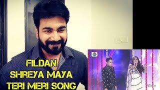 Indians React to Duet Fildan dan Shreya Maya  Teri Meri [upl. by Tallie935]