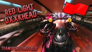 🚩RED FLAG 🚩 🤬HEAD  TeamSport Go Karting Sheffield 50 lap race [upl. by Yllatan]