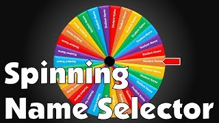 Create A Wheel of Fortune Spinning Name Selector in PowerPoint [upl. by Thayne600]