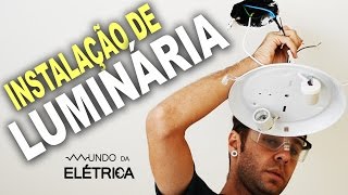 Como instalar Luminária de Teto com duas lâmpadas [upl. by Davita]