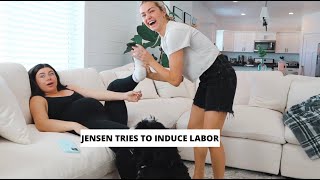 JENSEN TRIES TO INDUCE LABORAT HOME [upl. by Atinob194]