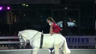 Féria de Béziers 2012  spectacle de Chevaux 3 [upl. by Ettebab]