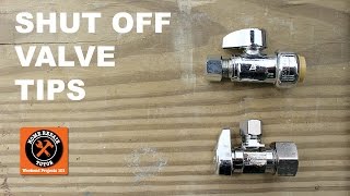 Shutoff Valve Repair for Bathrooms Quick Tips  by Home Repair Tutor [upl. by Atika]