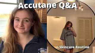 Answering Your Accutane Questions  Skincare Routine  month 5 [upl. by Asilanna454]