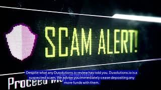 Is Dusolutionsio Scam or Legit Unable to Withdraw [upl. by Coit]