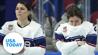 US loses gold to Canada in hockey Shiffrin skis out Twowoman bobsled on Friday  USA TODAY [upl. by Conah307]