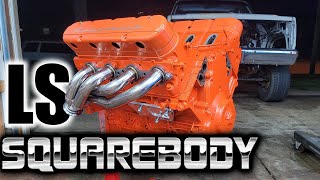 LS Swapping a Square Body K20  Part 2 [upl. by Fabrianna690]