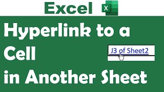 Create Hyperlink to a Cell in another Sheet in Excel [upl. by Ramhaj932]