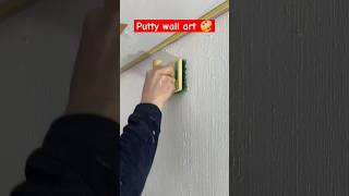 Putty wall art and wall decor ideas ytshorts ytshortsindia painter [upl. by Weissberg]