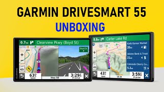 Garmin DriveSmart 55 MTS EU Unboxing HD 0100203712 [upl. by Nani]