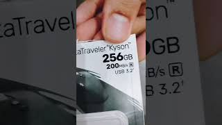 Kingston Kyson data traveler 256GB USB flash drive Unboxing amp Speed Test [upl. by Weber129]