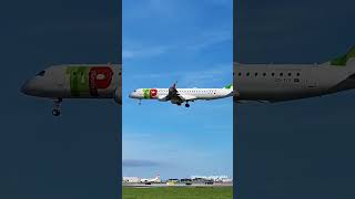 Embraer E195ER TAP Express CSTTX landing in Lisbon from Düsseldorf TAP541W  10112024 [upl. by Celisse]