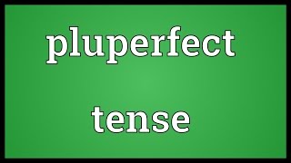 Pluperfect tense Meaning [upl. by Hammond869]