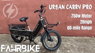 1199 Urban Carry Pro  Urban Cargo Bike amp Kid Hauler eBike from FahrBike [upl. by Hatti]