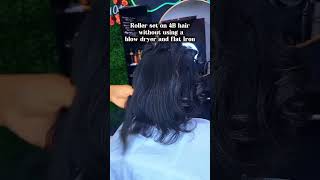 Roller Set on 4B hair naturalhairtutorial explorepage explore viral trending hairplug shor [upl. by Anileuqcaj749]