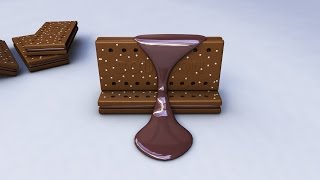 How I Model the Bourbon Biscuit Advertising Concept In Maya  by PCW [upl. by Annahsad]