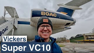 Guided tour of a Vickers Super VC10 at Duxford airfield [upl. by Demha]