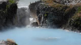 Hot Creek Geological Site in Long Valley Caldera Near Mammoth Lakes California [upl. by Engle]