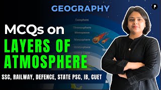 MCQs on Layers of Atmosphere for All Competitive Exams  Indian Geography by Parcham Classes [upl. by Monty269]