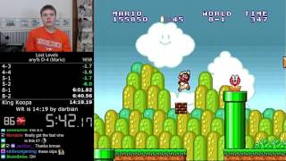 1411 Super Mario Bros The Lost Levels any D4 Mario speedrun Former World Record [upl. by Dever]