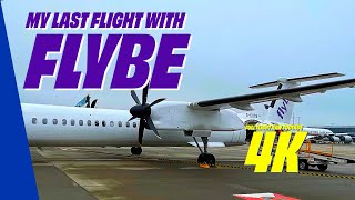 FlyBe my last Flight  Amsterdam Schiphol to London Heathrow 4K  Dash 8Q [upl. by Oirasor]