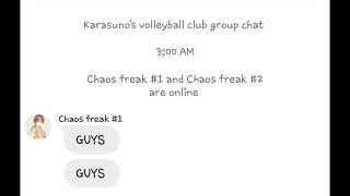 Noya and Tanaka expose other teams Haikyuu texting story [upl. by Lerraj]