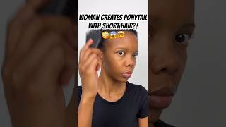 AMAZING Hair Transformation🤯😨😱  Ponytail w Short Afro😮 [upl. by Namso]