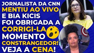 PASSOU O TRATOR JORNALISTA MENTE SOBRE BIA KICIS E TOMA PATADA AO VIVO [upl. by Brey]