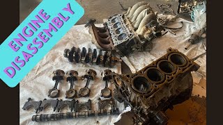 G13B ENGINE DISASSEMBLY AND INSPECTION  ITS TOASTED [upl. by Lennej416]