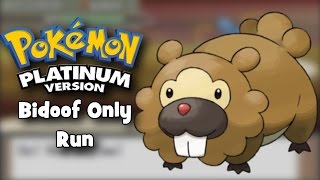 Pokemon Platinum  Bidoof Only Run [upl. by Nagam]