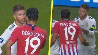 Sergio Ramos vs Diego Costa  All Fights amp Crazy Moments HD [upl. by Mikaela672]