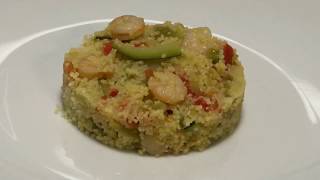 Cuscús con Verduras y Gambas en Monsieur Cuisine Connect y Plus [upl. by Reeves]