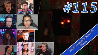 Gamers React to Bad Ending in FNAF Security Breach RUIN 115 [upl. by Enirhtac]