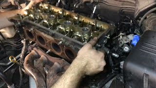 REMOVING “head gasket” and “timing chain” from toyota camry [upl. by Lihcox]