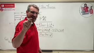 Statics Lesson 68  Parallel Axis Theorem Area Moment of Inertia [upl. by Vito464]