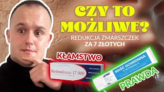 REDUKCJA ZMARSZCZEK za 4 zł Obalam mity o działaniu kremu RETINOBAZA I RETIMAX I hit z apteki [upl. by Bergren]