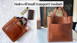 What’s In My Bag  Madewell Small Transport Crossbody Preloved [upl. by Gannie391]