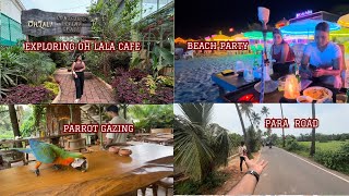 Final Day in Goa Oh Lala Cafe Para Road amp Beach Party Fun🥳 goa couplegoals couple youtube [upl. by Acirej]