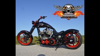 SOLD  2005 BOURGET PYTHON SPRINGER SHOVELHEAD MT BOBBER CHOPPER Only 2908 Miles [upl. by Eile]