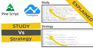 Study vs Strategy  Pine script Course  Lesson 2 [upl. by Siskind]