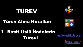 Türev Alma Kuralları Konu Anlatımı 1  Basit Üslü İfadelerin Türevi [upl. by Ilwain408]