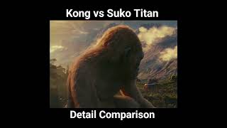 Kong vs Suko Detail Comparison  Godzilla x Kong shorts viralvideo godzillagodzillavskong [upl. by Evanne]