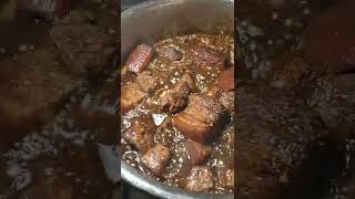 Jamaican 🇯🇲 Brown Stew PORK [upl. by Aniras]