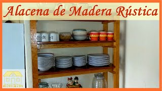 Como hacer una Alacena de Madera para Cocina Rústica  Muebles de Madera Faciles de Hacer [upl. by Claud]