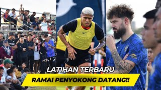 LATIHAN TERBARU JDT amp TERENGGANU SAFAWI amp AKHYAR RASHID SEBABKAN BANYAK PENYOKONG TENGOK LATIHAN [upl. by Llemaj]