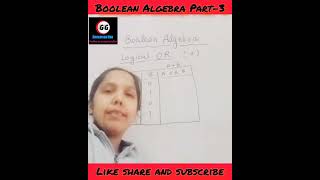 Boolean Algebra Part3 education educationhub youtubeshort binary [upl. by Oswal]